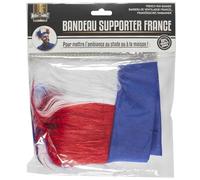 MISTER GADGET, MG3465, Perruque Supporter France, Accessoire Tricolore Bleu, Blanc, Rouge pour Supporter la France en tribunes ou décorer Vos évènements à thème !