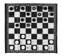 MISTER GADGET, MG3493, Jeu 2 en 1 Echecs Et Dames Exterieur, Matériaux Résistants aux Intempéries, Double Fonctionnalité, Portabilité et Facilité de Rangement, Design Convivial et Esthétique