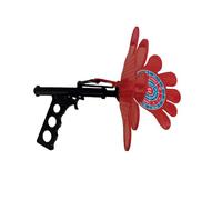 MISTER GADGET, MG3547, Tapette à Mouche Pistolet, Rouge et Noir, Efficace et Amusant pour Éliminer Les Insectes, Idéal pour la Maison et Le Jardin, Poignée Antidérapante