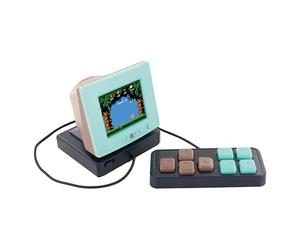 MISTER GADGET - MG3707 - Mini Console de Jeux Arcade 240 Jeux Rétro - Ordinateur Compact avec Écran et Manette - Idéal pour Amateurs de Jeux Vintage - Design Nostalgique - Multicolore - Standard