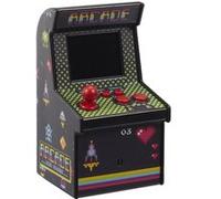 MISTER GADGET Mini borne d'arcade MG3314 240 jeux classiques rétro Noir 15.8x8.5x9 cm
