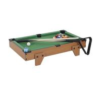 MISTER GADGET Table de Jeu 3 en 1 Billard Ping-Pong Hockey 51 cm Marron
