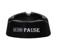 MISTER GADGET, TB1125, Cendrier Triangle Bistrot Élégant, Design Moderne, Ouverture Large, Facile à Nettoyer, Résistant aux Intempéries, Polyvalent, Noir, Taille