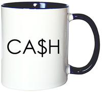 Mister Merchandise Mug Tasse à café Cash Ca$h Money Rich thé Pot Grande, Plein de Couleurs