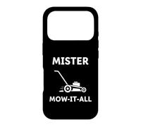 Mister Mow-It-All Lawn Care Amateur de Jardinage Amusant Coque pour iPhone 17 Pro