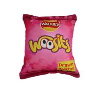 Mister Panda Jouet Chiot et Petit Chien à mordiller • Doudou Couineur • Mini Coussin Peluche sonore interactif • Joli Design Fun & Coloré (Imitation Snack Rose)