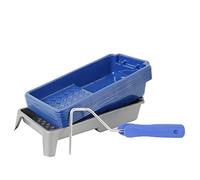 Mister Rui Bac à peinture, plateau à peinture jetable, 1 bac à peinture robuste de 10,2 cm, 1 bac à peinture de 10,2 cm, et 1 rouleau de 10,2 cm, pour basculer facilement entre les couleurs de la