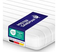 Mister Sandman Matelas 200 x 200 cm - Matelas Mousse Confort 11 cm mi-Ferme - Hypoallergénique - Certifié Oeko-TEX - Housse Amovible et Lavable 60 °C - Fabriqué en Allemagne