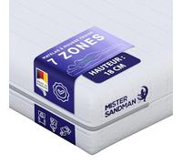 Mister Sandman Matelas en Mousse 7 Zones 80x200 cm, 18 cm, Équilibré ou Ferme, Réversible, Housse Lavable, Certifié Oeko-TEX, Fabriqué en Allemagne