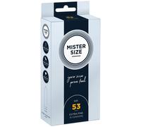 Mister Size – Préservatifs Passion & Love Pure Feel – Ultra fins, 53 mm Taille M, 10 pièces