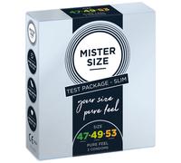 Mister Size Passion & Love Condom sets Set d'essai étroit 47-49-53 1x préservatif taille 49 + 1x préservatif taille 57 + 1x préservatif taille 64 3 Stk.