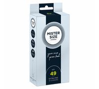 Mister Size Condoms 49 MM Largeur Plus Petit Étroite Transparent Boîte 10