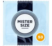 Mister Size Préservatifs 53 mm – Ultra fins, Lubrifiés, Latex naturel – 36 pièces