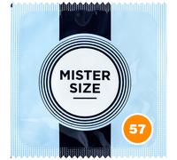 MISTER SIZE Préservatifs Ultra fins (Très Fins et Extra Lubrifiés) / Préservatifs Hommes Fins à Votre Taille 57 mm, Paquet de 36, Préservatifs Hommes Entièrement en Latex de Caoutchouc Naturel