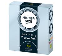 Mister Size Passion & Love Condoms Pure Feel 49 mm - Size S 3 Stk.
