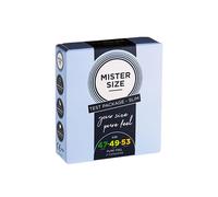 Mister Size Préservatifs Passion & Love Set d'essai étroit Tailles 47/49/53 3 unités