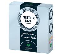 Mister Size Passion & Love Condoms Pure Feel 47 mm - Size XS 3 Stk.
