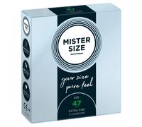 Mister Size Passion & Love Condoms Pure Feel 47 mm - Size XS 3 Stk.