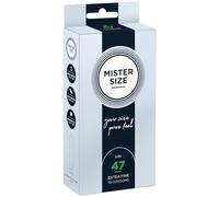 Préservatifs Pure Feel 47 mm Mister Size Boîte de 10