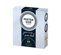 Mister Size Passion & Love Condoms Pure Feel 49 mm - Size S 3 Stk.