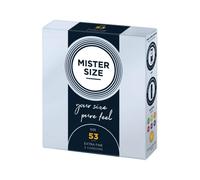 Mister Size Passion & Love Condoms Pure Feel 53 mm - Size M 3 Stk.
