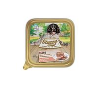 Stuzzy Mister, Nourriture humide pour chiens adultes, saveur saumon, pâté et viande en morceaux - Total 3,3 kg (22 pots x 150 g)