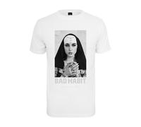 Mister Tee Bad Habit T-Shirt Homme Nonne Monastère Dieu Tatouage Manches Cou
