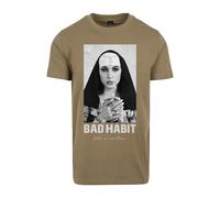 Mister Tee Bad Habit T-Shirt Homme Nonne Monastère Dieu Tatouage Manches Cou