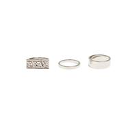 Mister Tee Bague 'Pray' argent, Taille 57-58