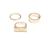 Mister Tee Bague 'Pray' or, Taille 53-54
