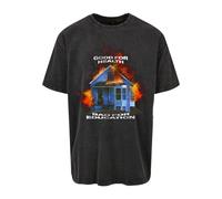 Mister Tee Bon Pour La Santé T-Shirt Oversize Noir Fire House Education Hommes