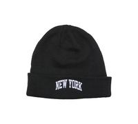 Mister Tee Bonnet 'New York' noir / blanc, Taille 55-60