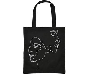 Mister Tee Cabas noir / blanc, Taille One Size