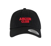 Mister Tee Casquette 'Amour Club Heart' rouge / noir, Taille 55-60