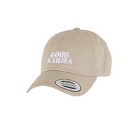 Mister Tee Casquette 'Good Karma' gris / pierre / noir / blanc, Taille 55-60