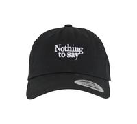 Mister Tee Casquette 'Nothing To Say' noir / blanc, Taille 55-60