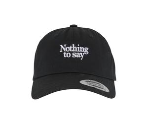 Mister Tee Casquette 'Nothing To Say' noir / blanc, Taille 55-60