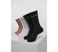 Mister Tee Chaussettes – gris chiné, orange, noir, blanc – Taille 43-46