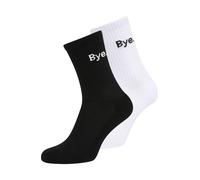 Mister Tee Chaussettes 'HI - Bye' noir / blanc, Taille 47-50