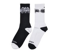 Mister Tee Chaussettes noir / blanc, Taille 39-42