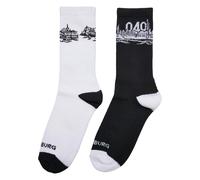 Mister Tee Chaussettes noir / blanc, Taille 39-42
