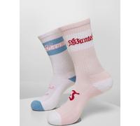 Mister Tee Chaussettes Trust Wanted 2-Pack Lightrose/White EUR 44