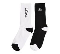 Mister Tee Zodiac Socks 2-Pack Black/White Libra EUR 44