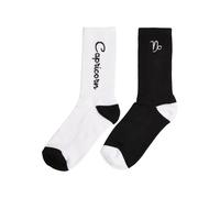 Mister Tee Zodiac Socks 2-Pack Black/White Capricorn EUR 44