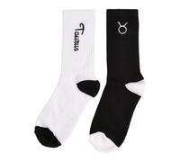 Mister Tee Chaussettes 'Zodiac' noir / blanc, Taille 43-46