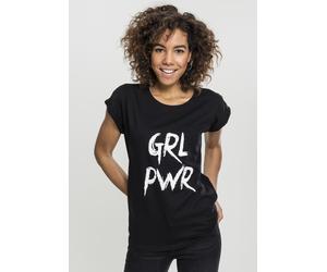 Mister Tee Chemise Femme Ladies GRL PWR Tee Black XL