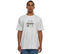 Mister Tee Credits Oversize Tee T-Shirt, White, XS Mixte