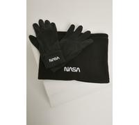 Mister Tee Écharpe Gants NASA Fleece Set Black