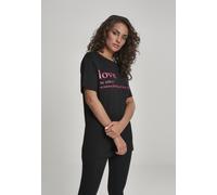 Mister Tee Female Shirt Ladies Love Definition Tee Black XS