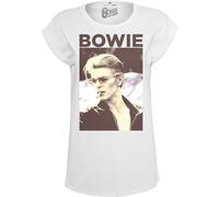 Mister Tee Femme Ladies David Bowie Tee White M T Shirt, Blanc, M EU